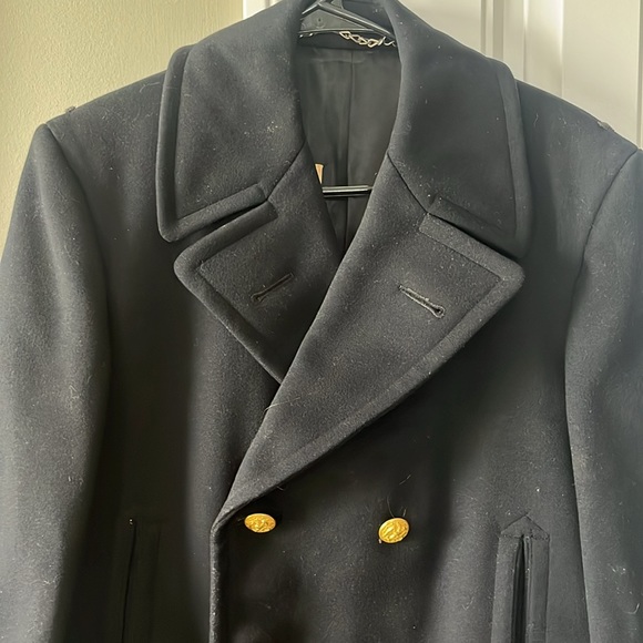 WW2 Men's US Navy Peacoat / Watch Coat - Picture 2 of 13